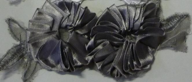 Flowerribbon Satin design 2/55mm (10 yard), Grey